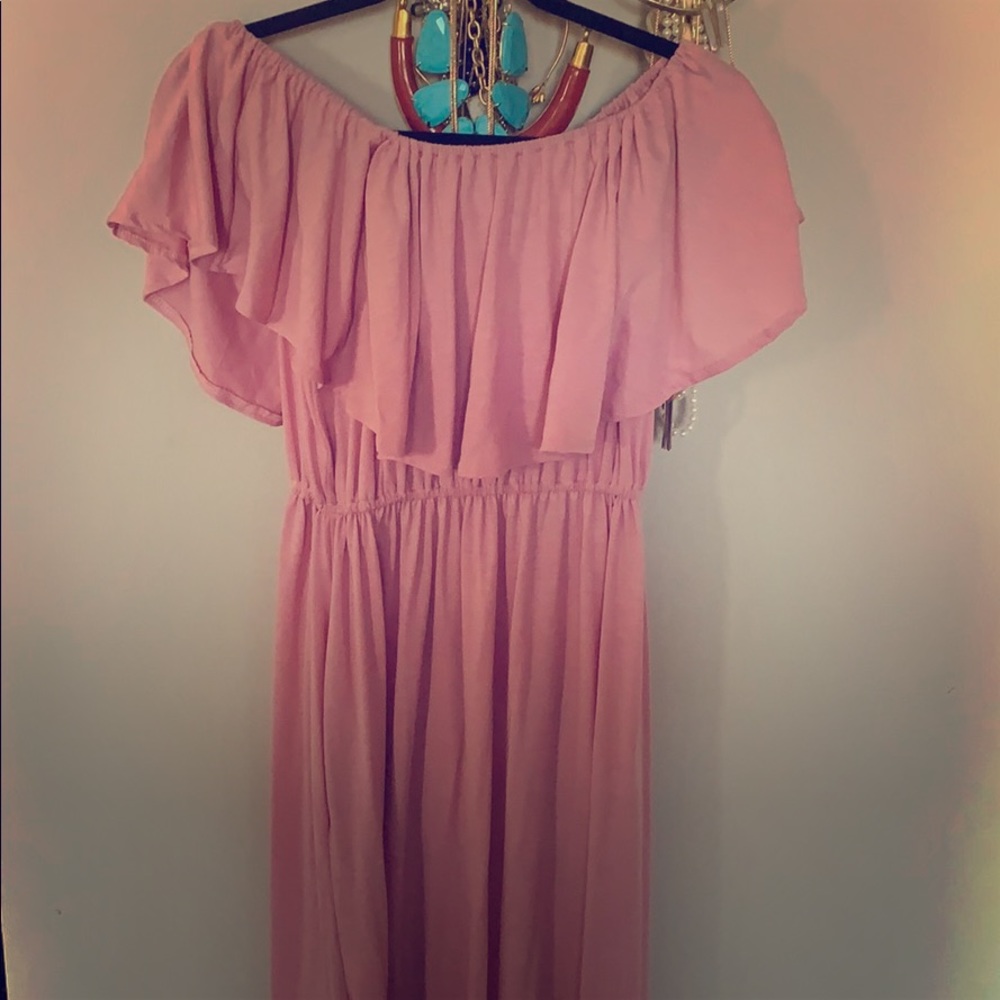 Off shoulder maxi L